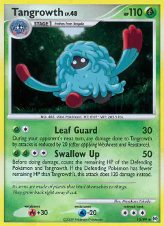 Tangrowth 10/99 Rare Holo card from Platinum Arceus
