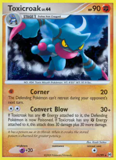 Toxicroak 11/99 Rare Holo card from Platinum Arceus