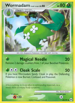 Wormadam Plant Cloak 49/99 Uncommon card from Platinum Arceus