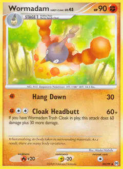 Wormadam Sandy Cloak 50/99 Uncommon card from Platinum Arceus