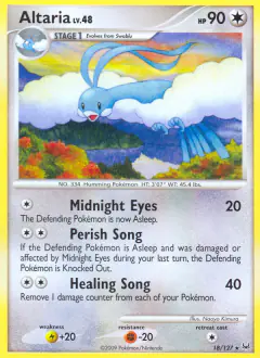 Altaria 18/127 Rare card from Platinum Base