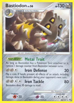 Bastiodon 20/127 Rare card from Platinum Base