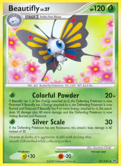 Beautifly 21/127 Rare card from Platinum Base