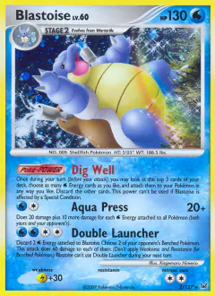 Blastoise 2/127 Rare Holo card from Platinum Base