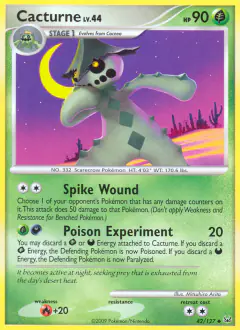 Cacturne 42/127 Uncommon card from Platinum Base