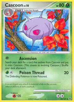Cascoon 44/127 Uncommon card from Platinum Base