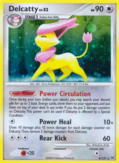 Delcatty 4/127 Rare Holo card from Platinum Base