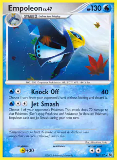 Empoleon 26/127 Rare card from Platinum Base