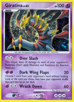 Giratina 10/127 Rare Holo card from Platinum Base