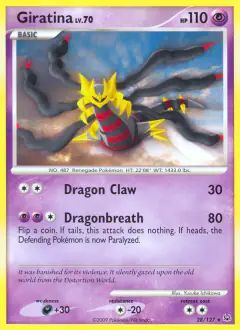 Giratina 28/127 Rare card from Platinum Base