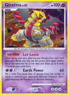 Giratina LV.55 9/127 Rare Holo card from Platinum Base