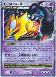 Giratina LV.X 124/127 Rare Holo LV.X card from Platinum Base