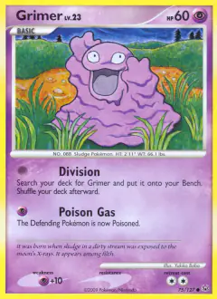 Grimer 75/127 Common card from Platinum Base