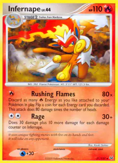 Infernape 31/127 Rare card from Platinum Base