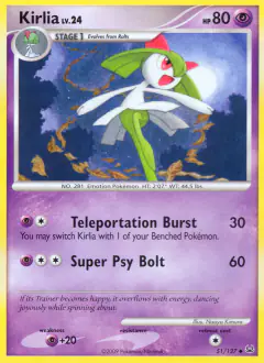 Kirlia 51/127 Uncommon card from Platinum Base