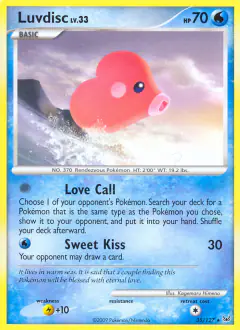 Luvdisc 35/127 Rare card from Platinum Base