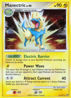 Manectric 11/127 Rare Holo card from Platinum Base
