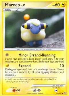 Mareep 82/127 Common card from Platinum Base