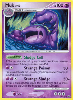 Muk 57/127 Uncommon card from Platinum Base