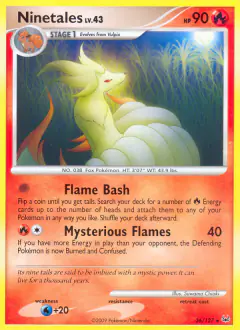 Ninetales 36/127 Rare card from Platinum Base