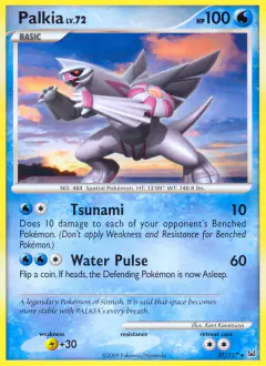 Palkia 37/127 Rare card from Platinum Base