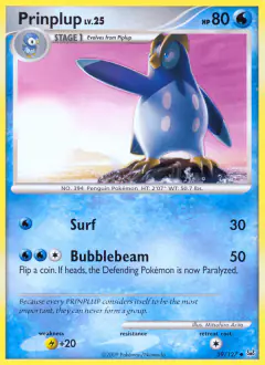 Prinplup 59/127 Uncommon card from Platinum Base
