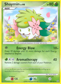 Shaymin 38/127 Rare card from Platinum Base
