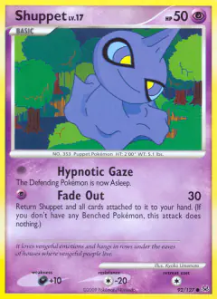 Shuppet 92/127 Common card from Platinum Base
