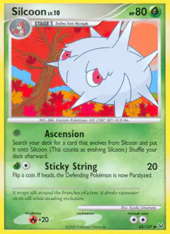 Silcoon 63/127 Uncommon card from Platinum Base