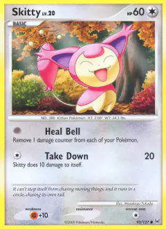 Skitty 93/127 Common card from Platinum Base