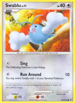 Swablu 97/127 Common card from Platinum Base