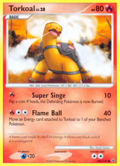 Torkoal 100/127 Common card from Platinum Base
