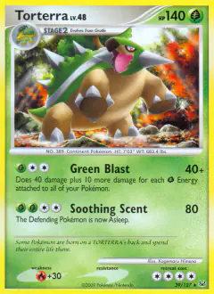 Torterra 39/127 Rare card from Platinum Base