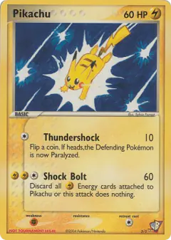 Pikachu 5/5 card from Poké Card Creator Pack