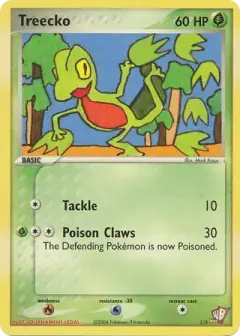 Treecko 1/5 card from Poké Card Creator Pack