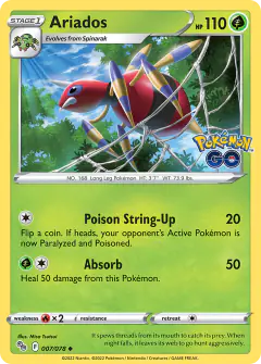Ariados 007/078 Uncommon card from Pokémon GO