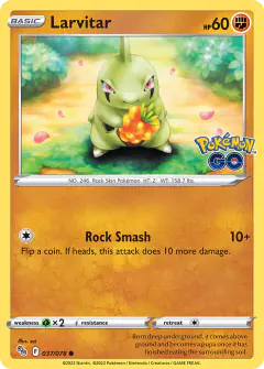 Larvitar 037/078 Common card from Pokémon GO