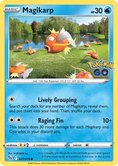 Magikarp 021/078 Common card from Pokémon GO