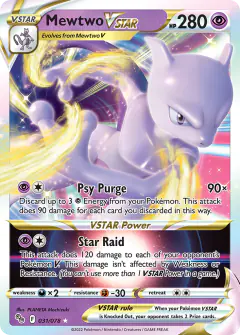 Mewtwo VSTAR 031/078 Rare Holo VSTAR card from Pokémon GO