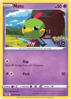 Natu 032/078 Common card from Pokémon GO
