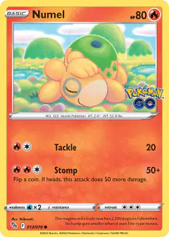 Numel 013/078 Common card from Pokémon GO