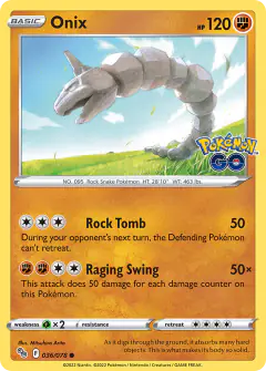 Onix 036/078 Common card from Pokémon GO