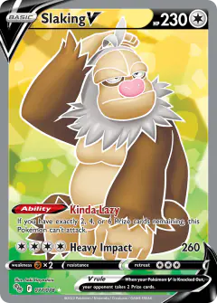 Slaking V 077/078 Rare Ultra card from Pokémon GO
