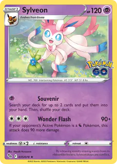 Sylveon 035/078 Rare Holo card from Pokémon GO