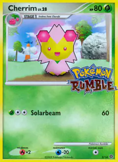 Cherrim 2/16 card from Pokémon Rumble