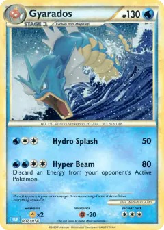Gyarados 007/034 card from Pokémon TCG Classic - Blastoise