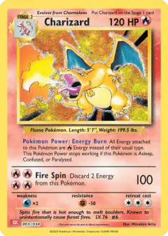 Charizard 003/034 card from Pokémon TCG Classic - Charizard