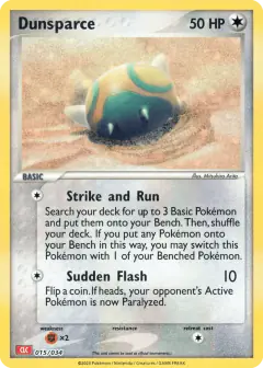 Dunsparce 015/034 card from Pokémon TCG Classic - Charizard