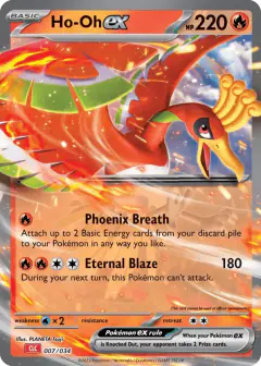 Ho-Oh ex 007/034 card from Pokémon TCG Classic - Charizard