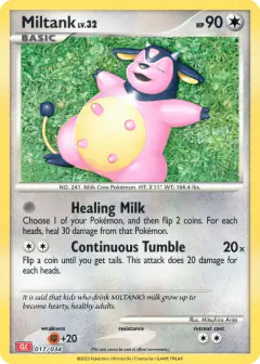Miltank 017/034 card from Pokémon TCG Classic - Charizard